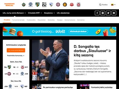LKL- Lietuvos krepšinio lyga  www.lkl.lt