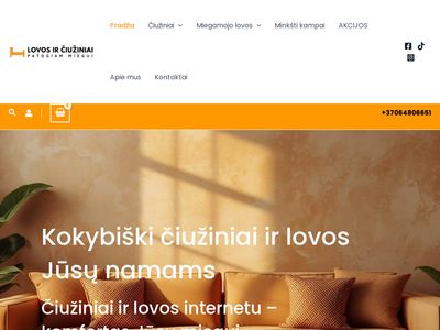 Miegamojo lovos – Lovos čiužiniai – mažiausios kainos