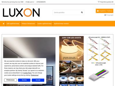 Platus LED apšvietimo sprendimų pasirinkimas – Luxon.lt