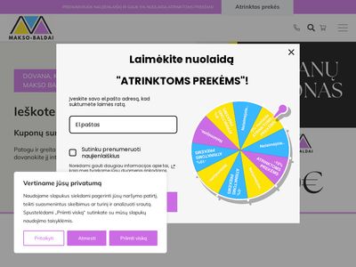 Baldai Internetu | Jūsų Namams ir Biurui  makso-baldai.lt