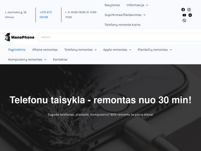 Pagrindinis – Telefonų remontas Vilniuje – Telefonų taisykla