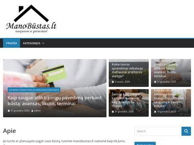 ManoBūstas.lt – Namų ir butų naujienos, patarimai