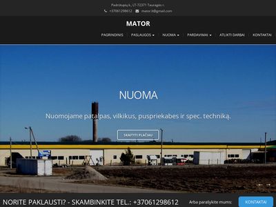 MATOR – Smėliavimas, dažymas, transportas.  mator.lt