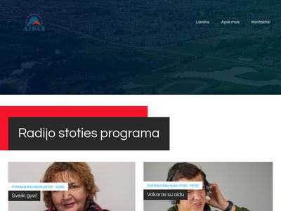 Radijo stotis MAŽEIKIŲ AIDAS – TITULINIS  mazeikiuaidas.lt