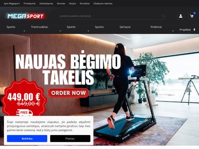Sporto įranga, prekės ir inventorius internetu – mega-sport.lt