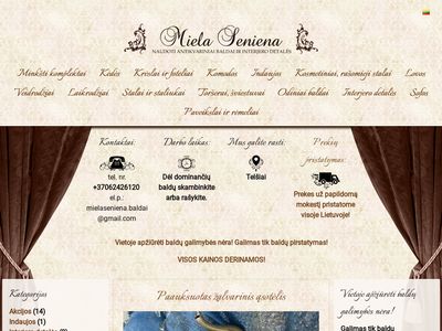 Antikvariniai- išskirtiniai ir patogūs senoviniai baldai