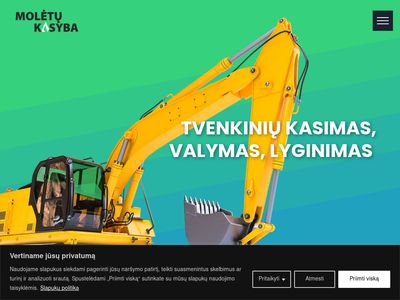 MoletuKasyba.lt – Aukštos kokybės tvenkinių kasimas už gerą kain