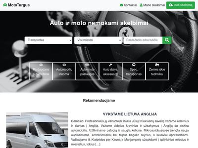 MotoTurgus – Auto ir moto nemokami skelbimai  www.mototurgus.lt