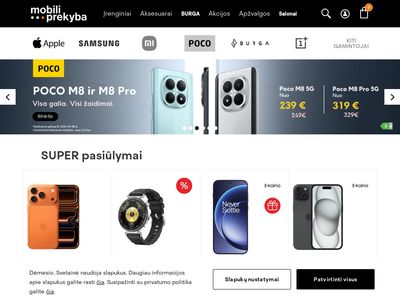 MP.LT – Internetinė Parduotuvė  www.mp.lt