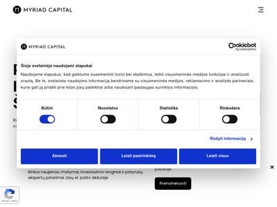 Investavimas finansų rinkose | Vertybiniai popieriai | Myriad Capital