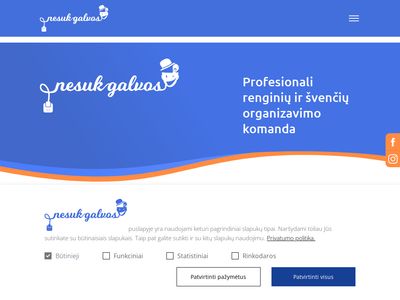 Įdomių renginių organizavimas – Nesuk Galvos  nesukgalvos.lt