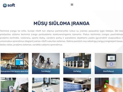 nSoft | Turniketai, Sporto klubų, Restoranų kasos valdymo programos