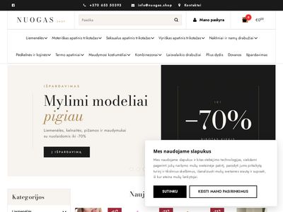 Apatinis trikotažas internetu – liemenėlės, kelnaitės | Nuogas.