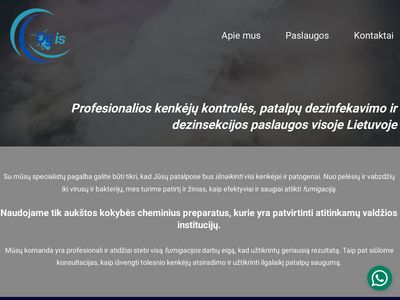 Kenkėjų naikinimas ir kontrolės metodai | Fumigavimo, dezinfekavimo