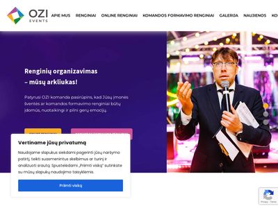 Renginių organizavimas  ozi.lt