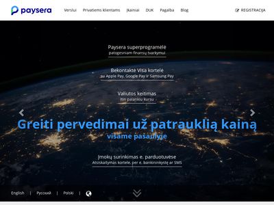 Paysera sąskaita – paysera.lt  www.paysera.lt