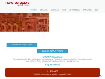 AUTODALYS INTERNETU | AUTO DALYS |    www.pigios-autodalys.lt