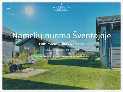 Namelių nuoma Šventojoje – Pilkas Namelis | Naujų poilsio namelių