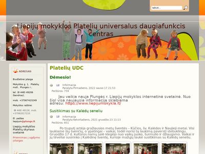 Plungės r. Platelių UDC  plateliuld.plunge.lm.lt