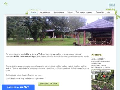 Baidarių nuoma Verkne, kaimo turizmo sodyba &ndash; nuomokitė