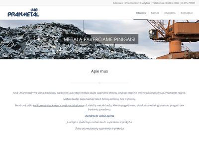 Titulinis ~ Pranmetal.lt  www.pranmetal.lt