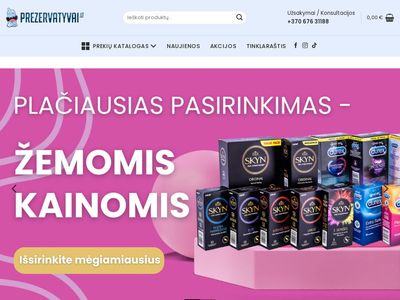 Prezervatyvai internetu | Sargiai pigiau | Prezervatyvai.lt