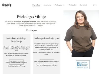 Psichologas Vilniuje | Jevgeninija Puriuškienė | Individualios ir