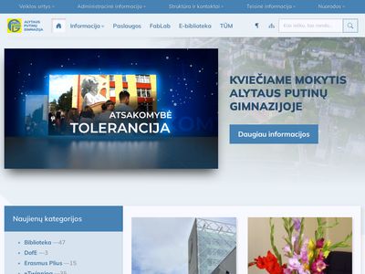 Sveiki! &vert; Alytaus Putinų gimnazija  www.putinugimnazija.lt