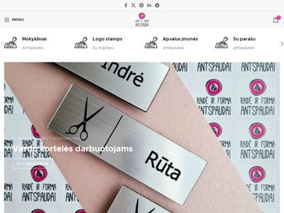 Raidė ir forma – antspaudų gamyba | Su mumis dirbti naudinga ir