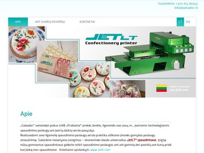 SPAUSDINIMAS, spauda ant  www.salvador.lt