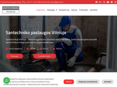"Santechnikas Vilniuje" Santechnikos darbai Vilniuje ! 8 617