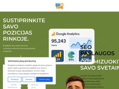 SEO paslaugos (2024) – kaina nuo 400 € | SEOtime