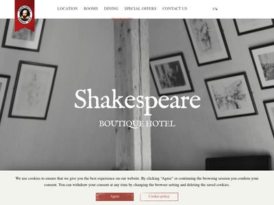 Vilnius Hotels | Shakespeare Hotel Vilnius  www.shakespeare.lt