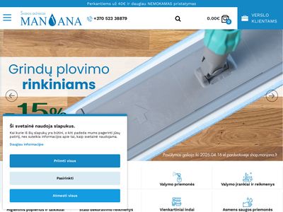 Švaros ir higienos prekės internetu | shop.manjana.lt