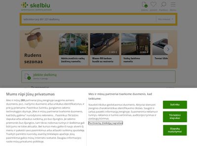 Skelbimai: lankomiausias Lietuvoje pardavimo, nuomos ir kitų skelbim