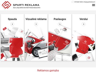 Reklamos Gamyba | Sparti Reklama  www.spartireklama.lt