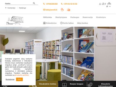 Šiaulių rajono savivaldybės viešoji biblioteka  srsvb.lt