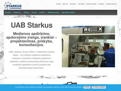 UAB Starkus | Medienos apdirbimo, apdorojimo įranga, įrankiai