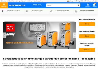 Suvirinimo įranga, medžiagos ir priedai – suvirink.lt