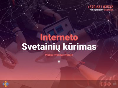 Svetainių kūrimas nuo 40 Eur..  svetainiupaslaugos.lt