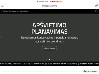 Šviesos Centras | LED apšvietimo el. parduotuvė  sviesoscentras.lt
