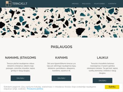 Laiptų, palangių, paminklų ir kt. gamyba iš teraco | Teracas.lt