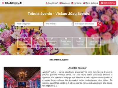 TobulaSvente.lt – Tobula šventė – Viskas Jūsų šventei