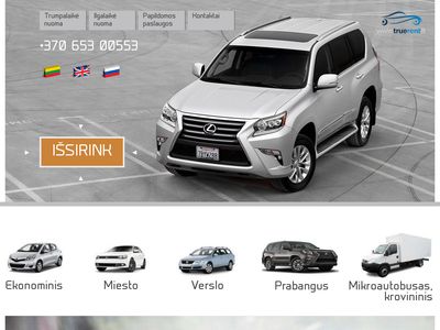 Automobilių nuoma Vilniuje nuo €14/parai | Truerent nuoma