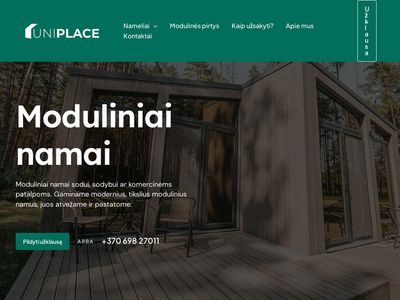 Moduliniai nameliai | UNIPLACE  uniplace.lt