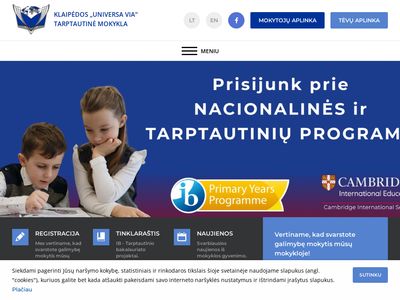 Universa Via – Tarptautinė mokykla  www.universavia.lt
