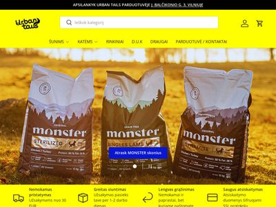 Urban Tails – prekės šunims ir katėms  urbantails.lt