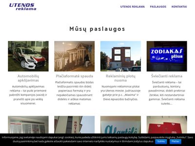 Utenos Reklama | Reklamos paslaugos  utenosreklama.lt