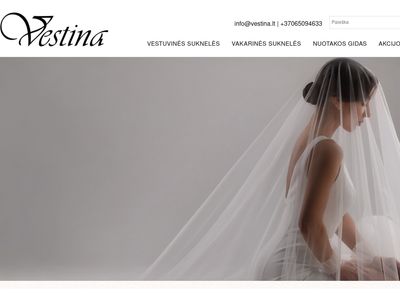 Proginių bei pamergių, rankų darbo suknelių salonas Vestina