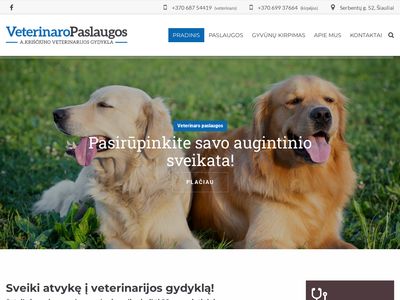 Veterinarijos gydykla  www.veterinaropaslaugos.lt